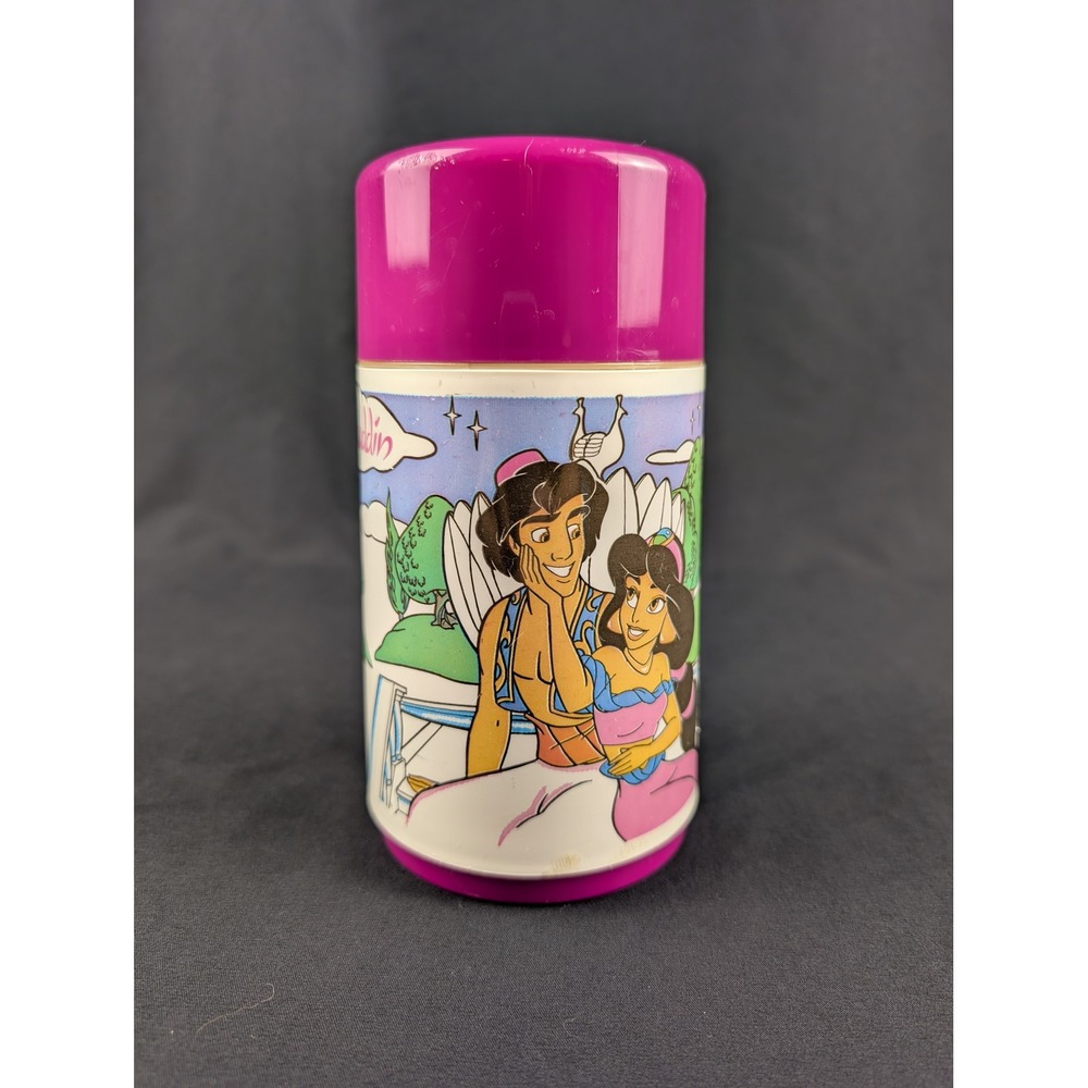Vintage Disney Aladdin Thermos Jasmine Rajah
